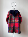 plaid mohair knit jacket