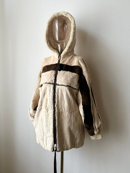 -60s Czechoslovakia real fur zip-up parka