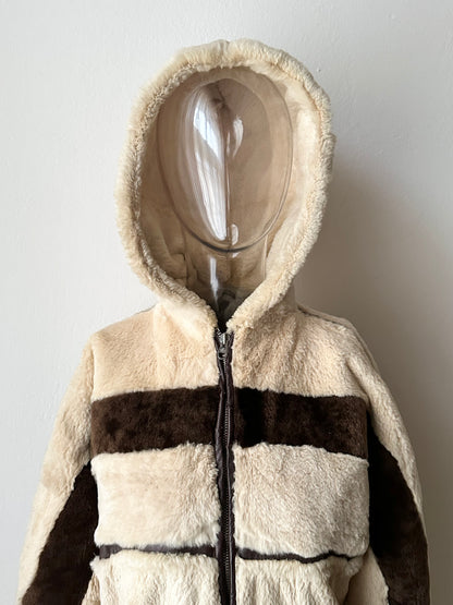 -60s Czechoslovakia real fur zip-up parka