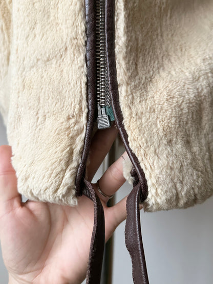 -60s Czechoslovakia real fur zip-up parka