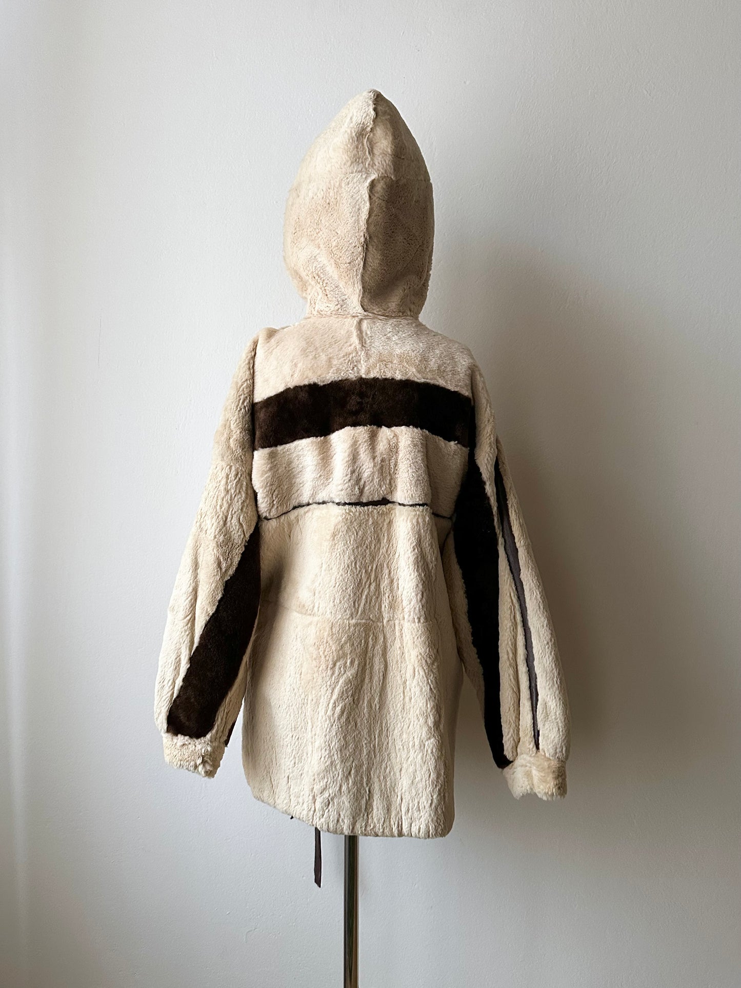 -60s Czechoslovakia real fur zip-up parka