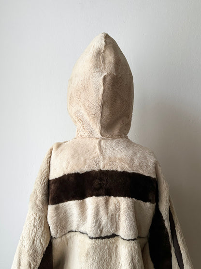 -60s Czechoslovakia real fur zip-up parka