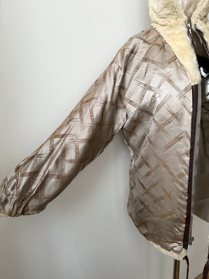 -60s Czechoslovakia real fur zip-up parka