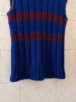 Vintage handmade wool knit vest