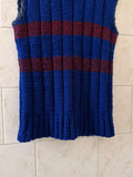 Vintage handmade wool knit vest