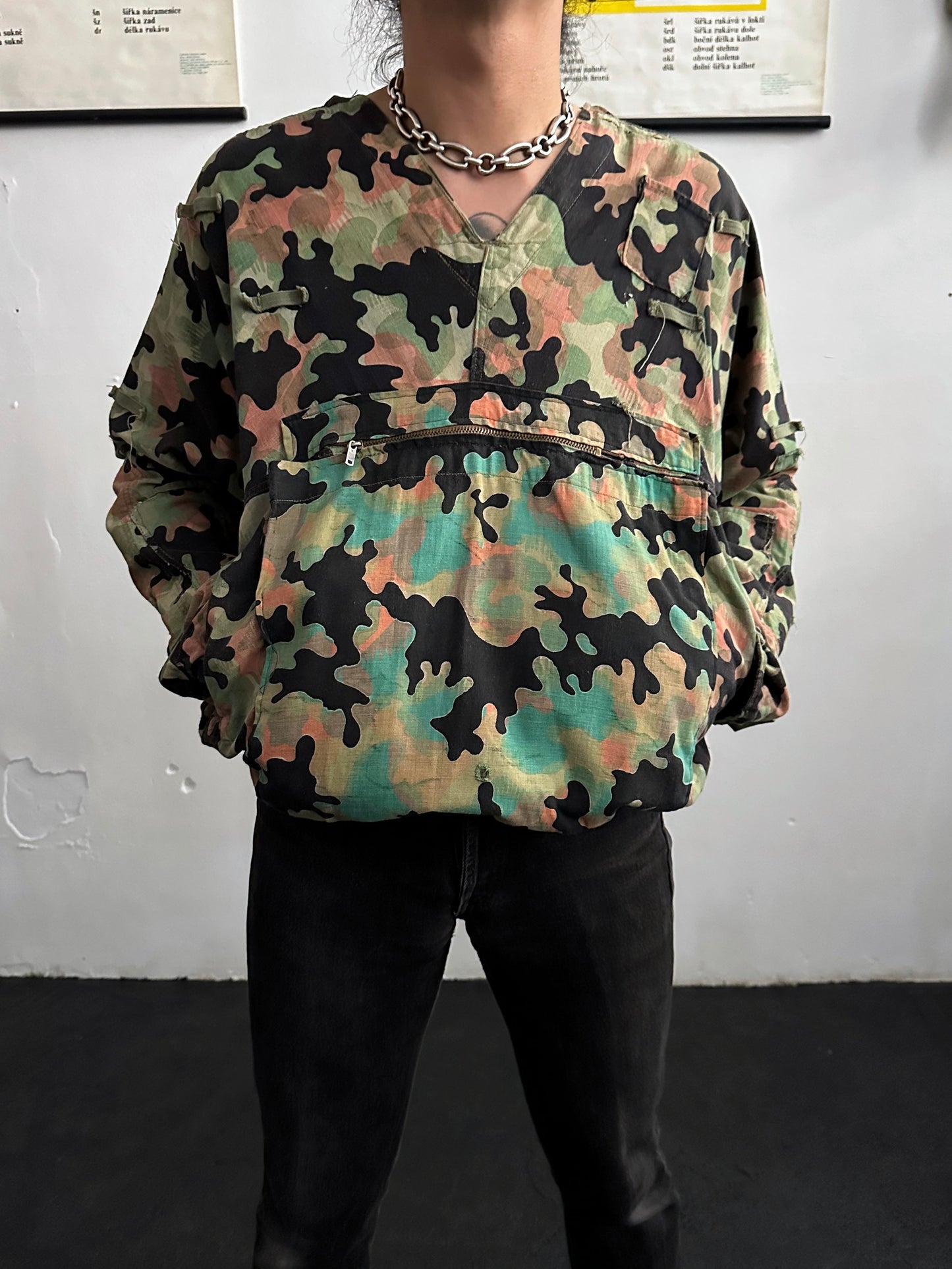 1950s Československá lidová armáda DUBÁKY camouflage jacket