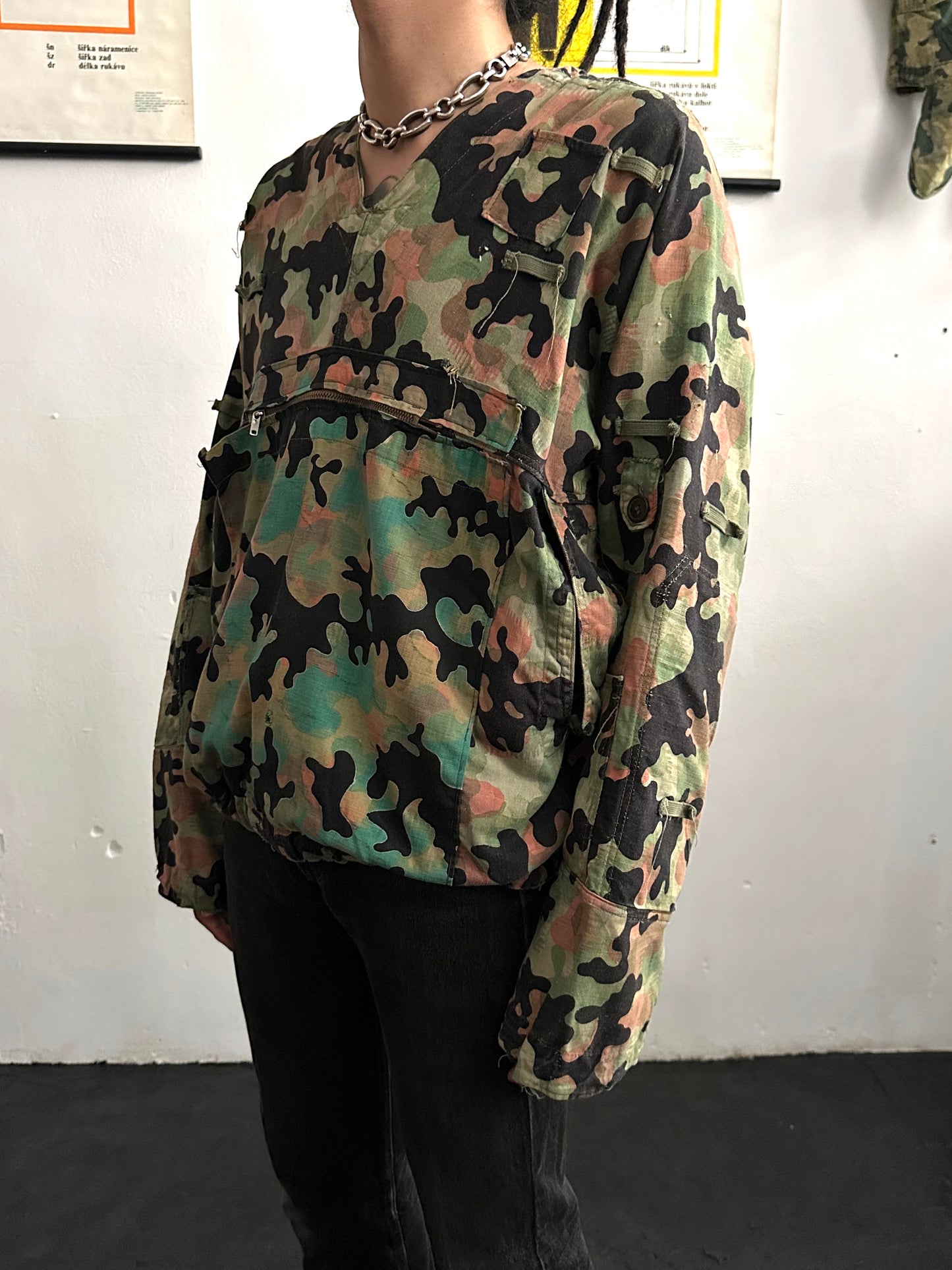 1950s Československá lidová armáda DUBÁKY camouflage jacket