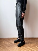 Italy leather trouser