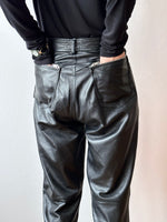 Italy leather trouser