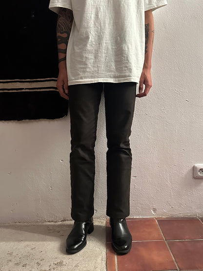 Late 70s-80s PERTTI PALMROTH Black leather boots - sz 8h