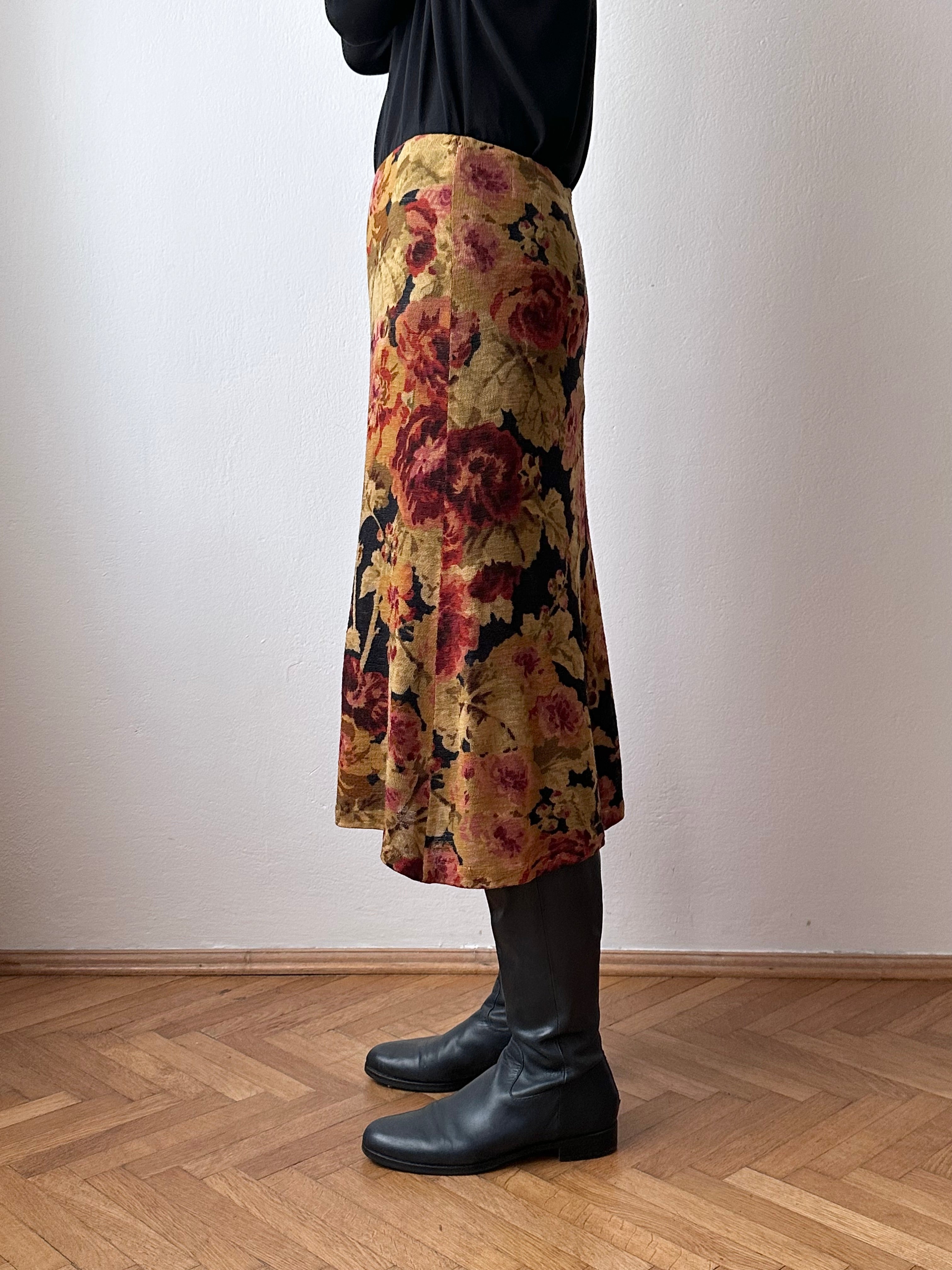 90s Dries Van Noten floral skirt – TOTO