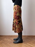 90s Dries Van Noten floral skirt