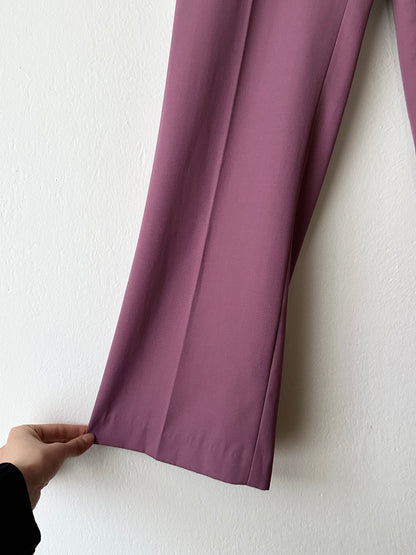 Purple smoke wrinkleless trouser