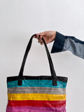 rainbow eelskin totebag