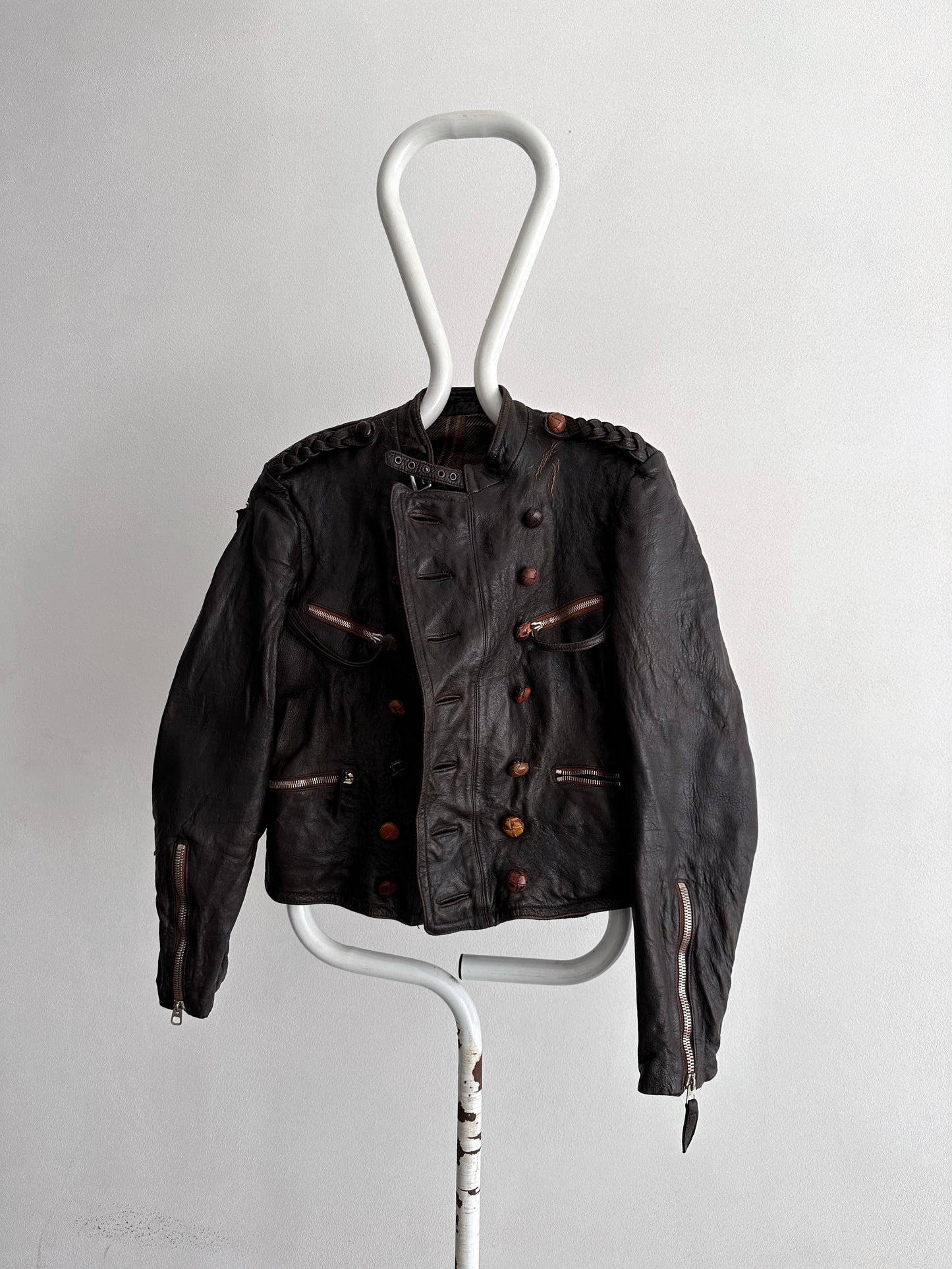 30s Motorcycle leather jkt