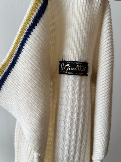 80s waffle knit sweater