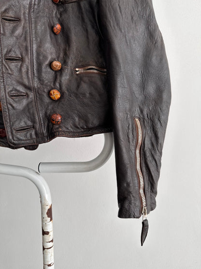 30s Motorcycle leather jkt