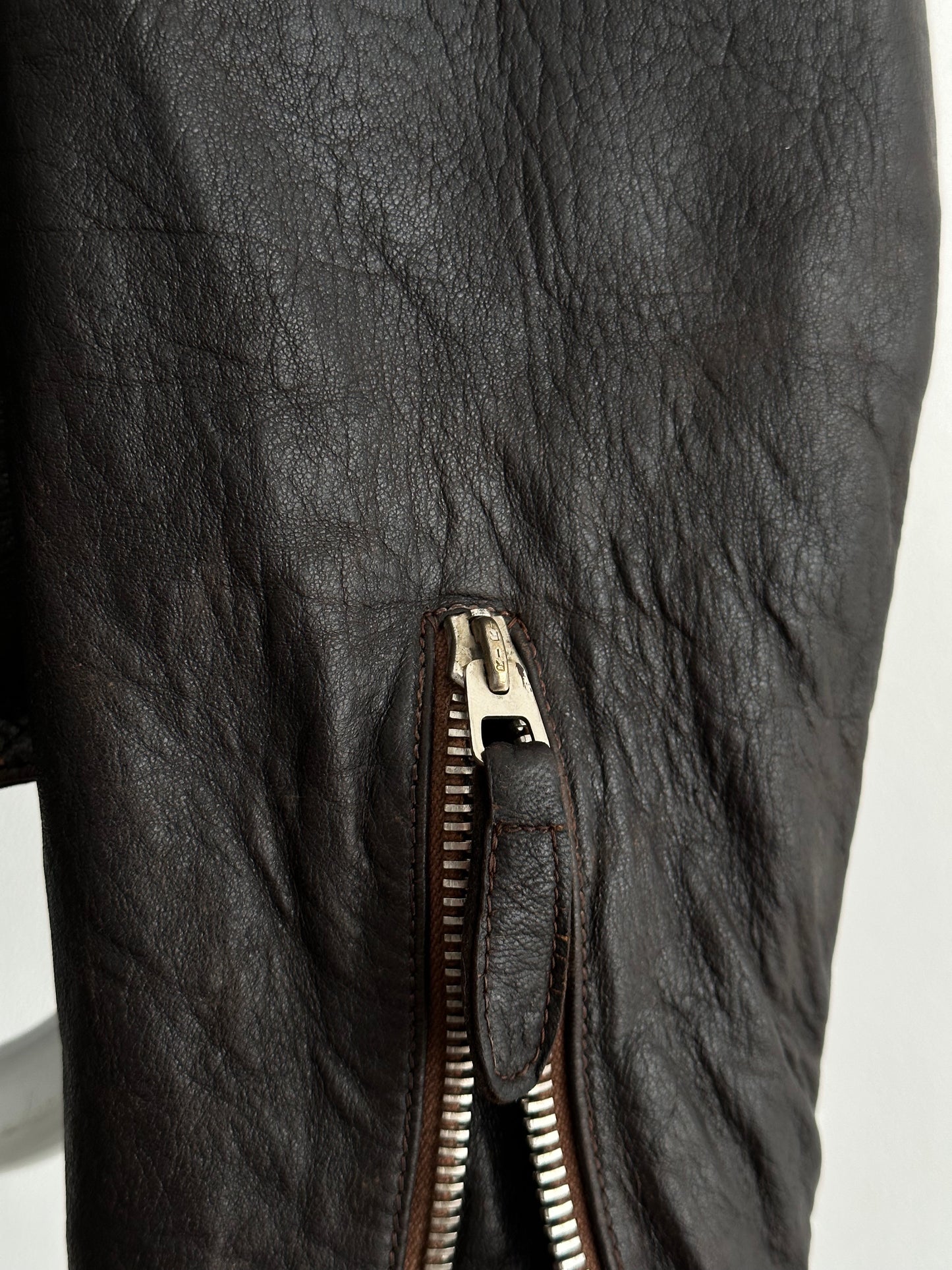 30s Motorcycle leather jkt