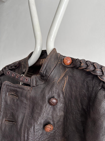 30s Motorcycle leather jkt