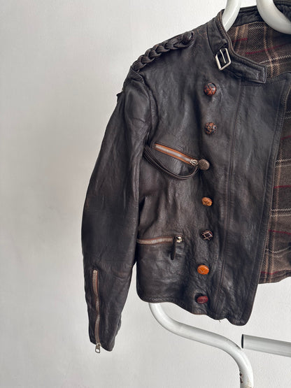 30s Motorcycle leather jkt