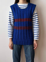 Vintage handmade wool knit vest