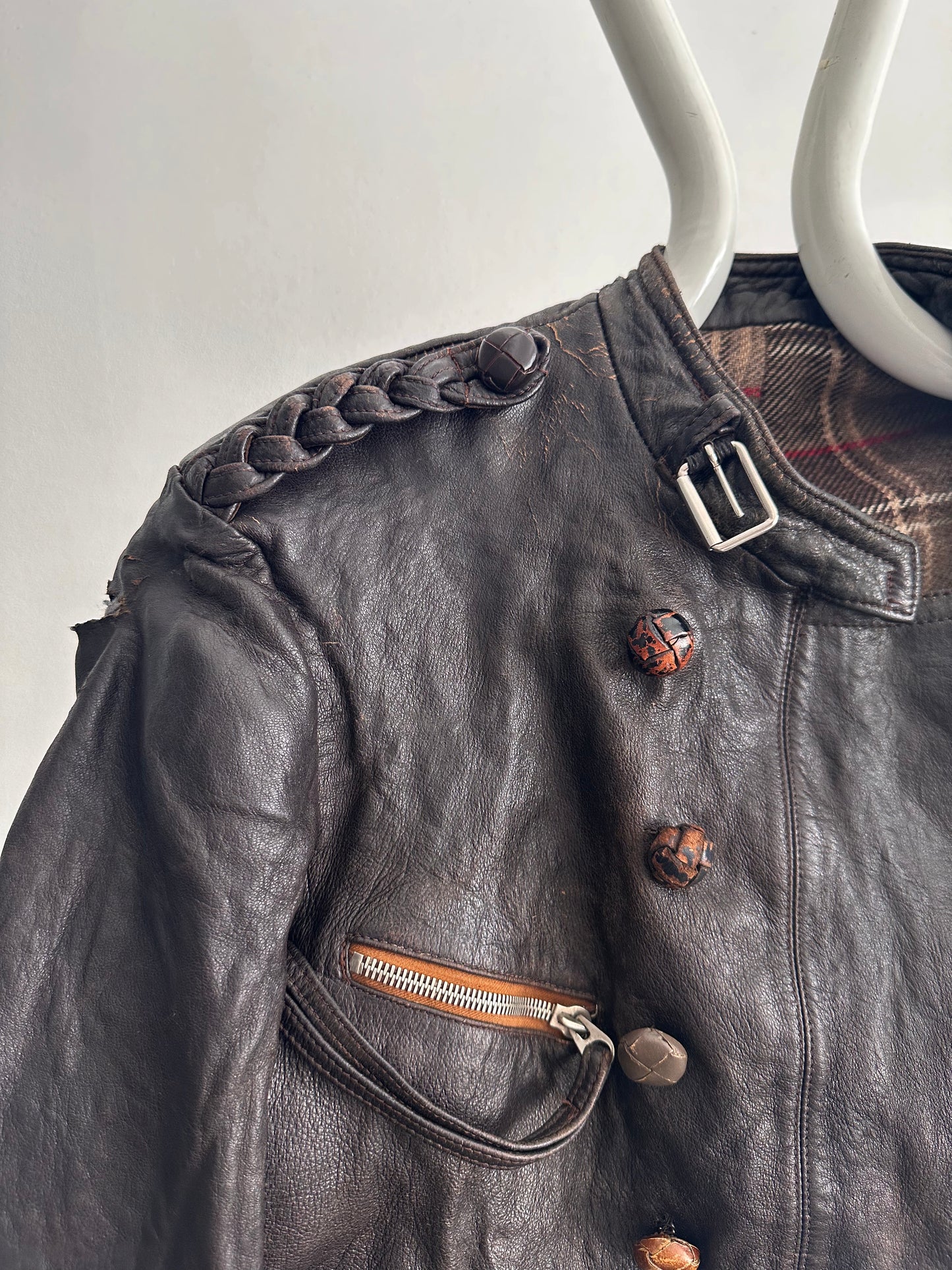 30s Motorcycle leather jkt