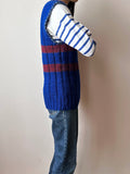 Vintage handmade wool knit vest