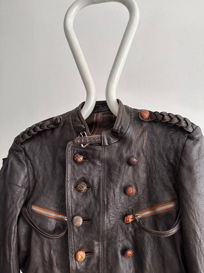 30s Motorcycle leather jkt