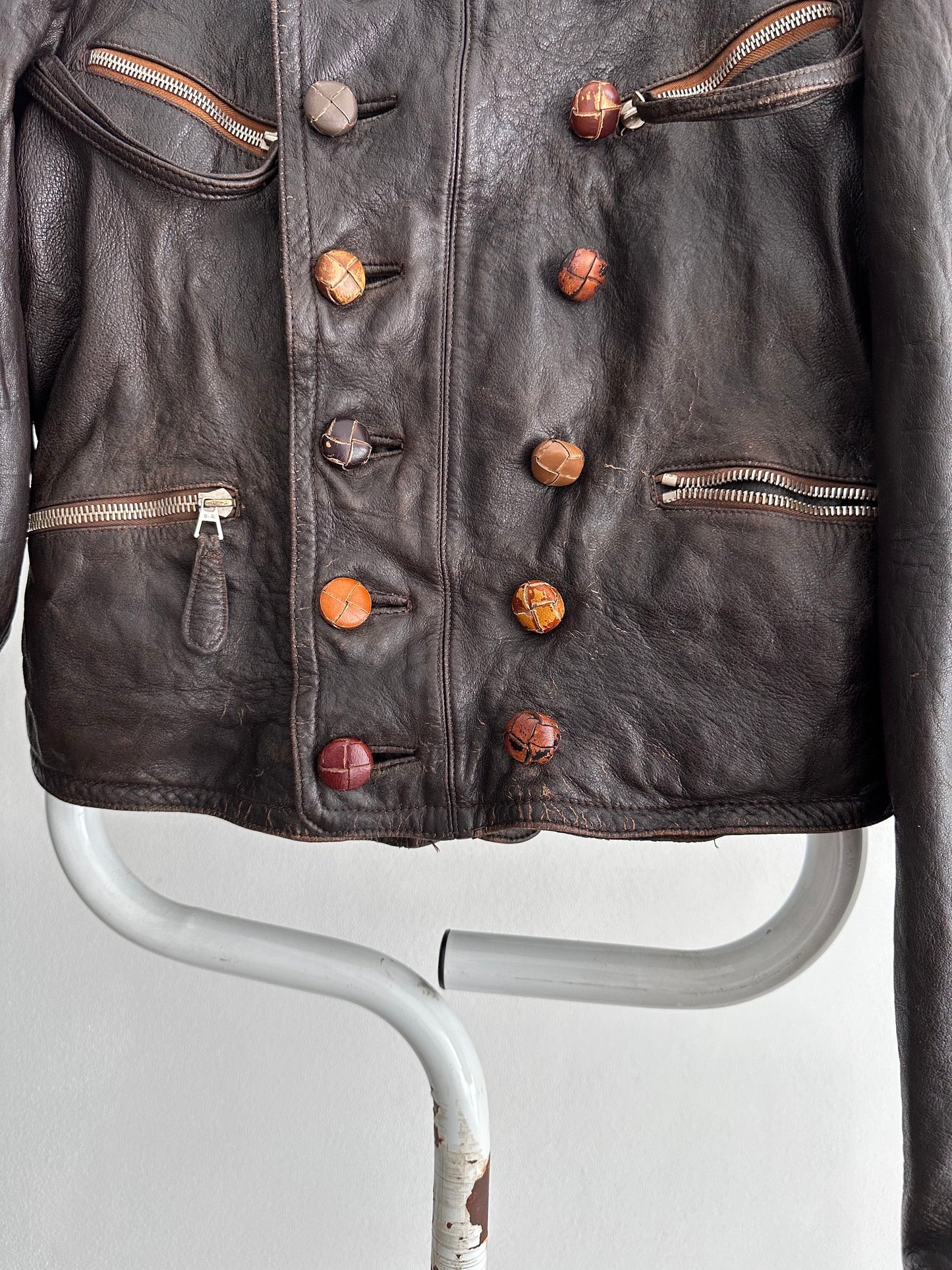30s Motorcycle leather jkt