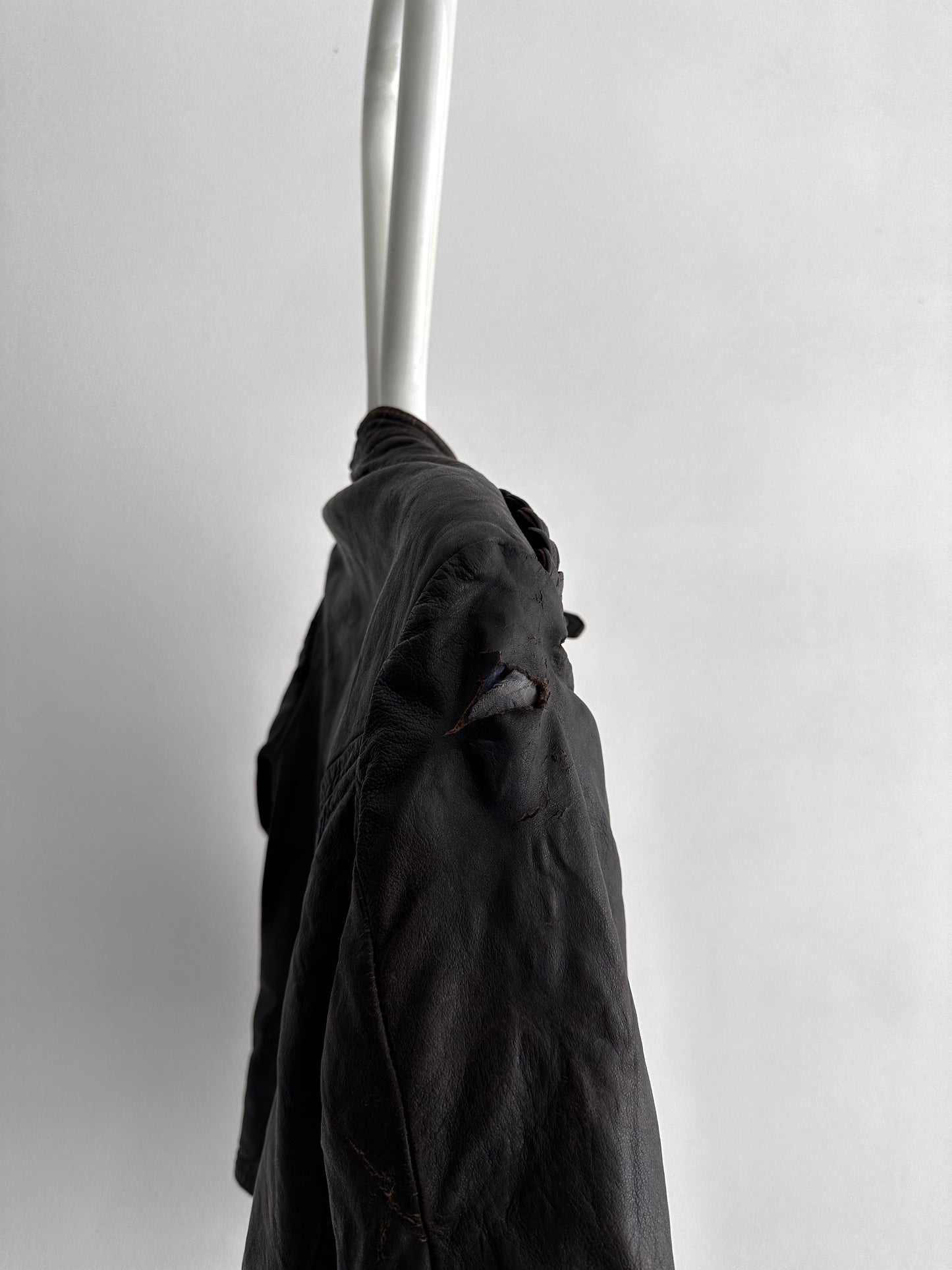 30s Motorcycle leather jkt