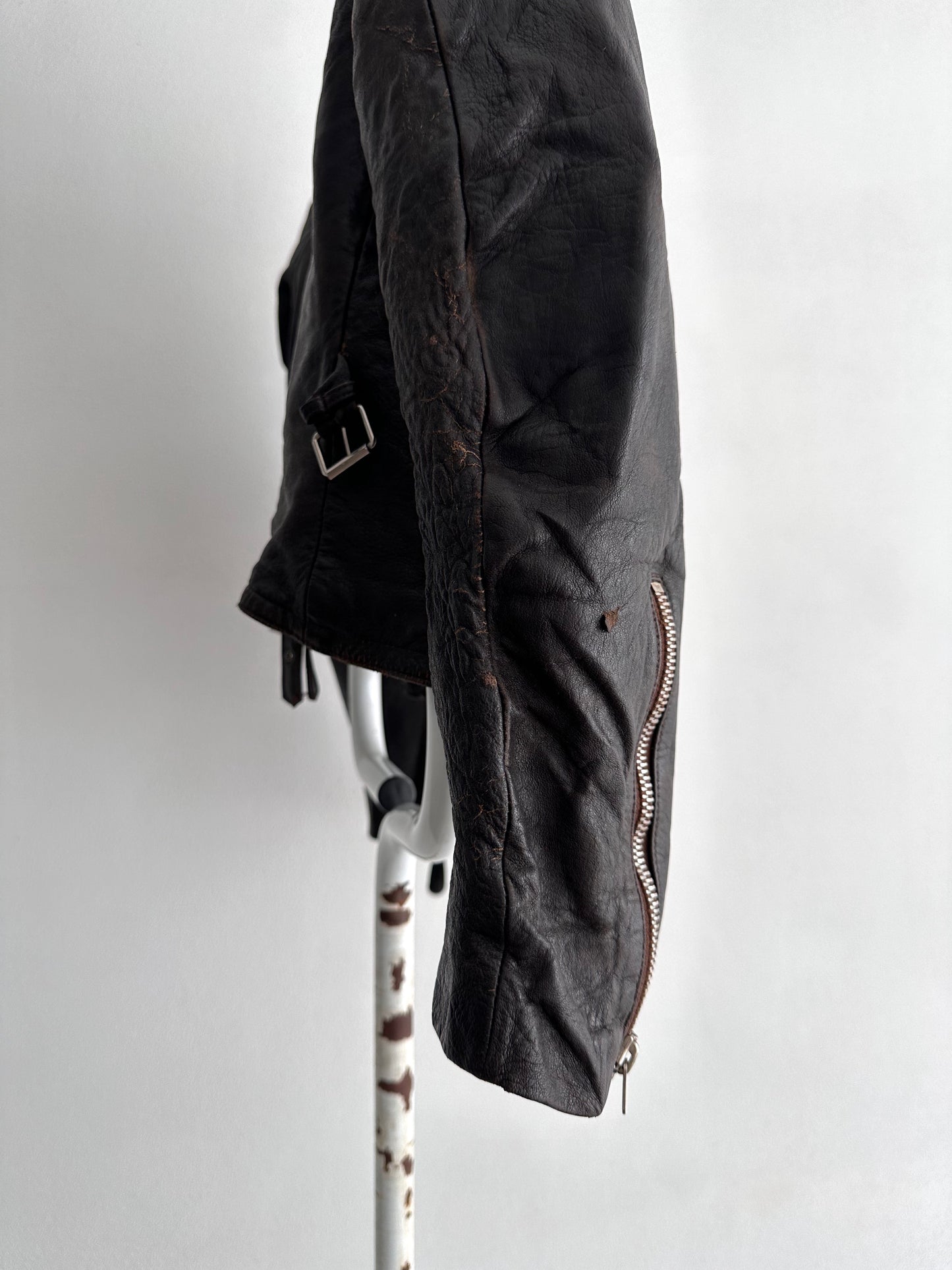 30s Motorcycle leather jkt