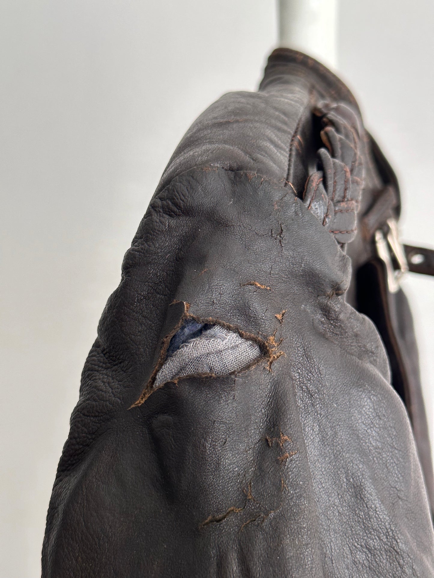 30s Motorcycle leather jkt