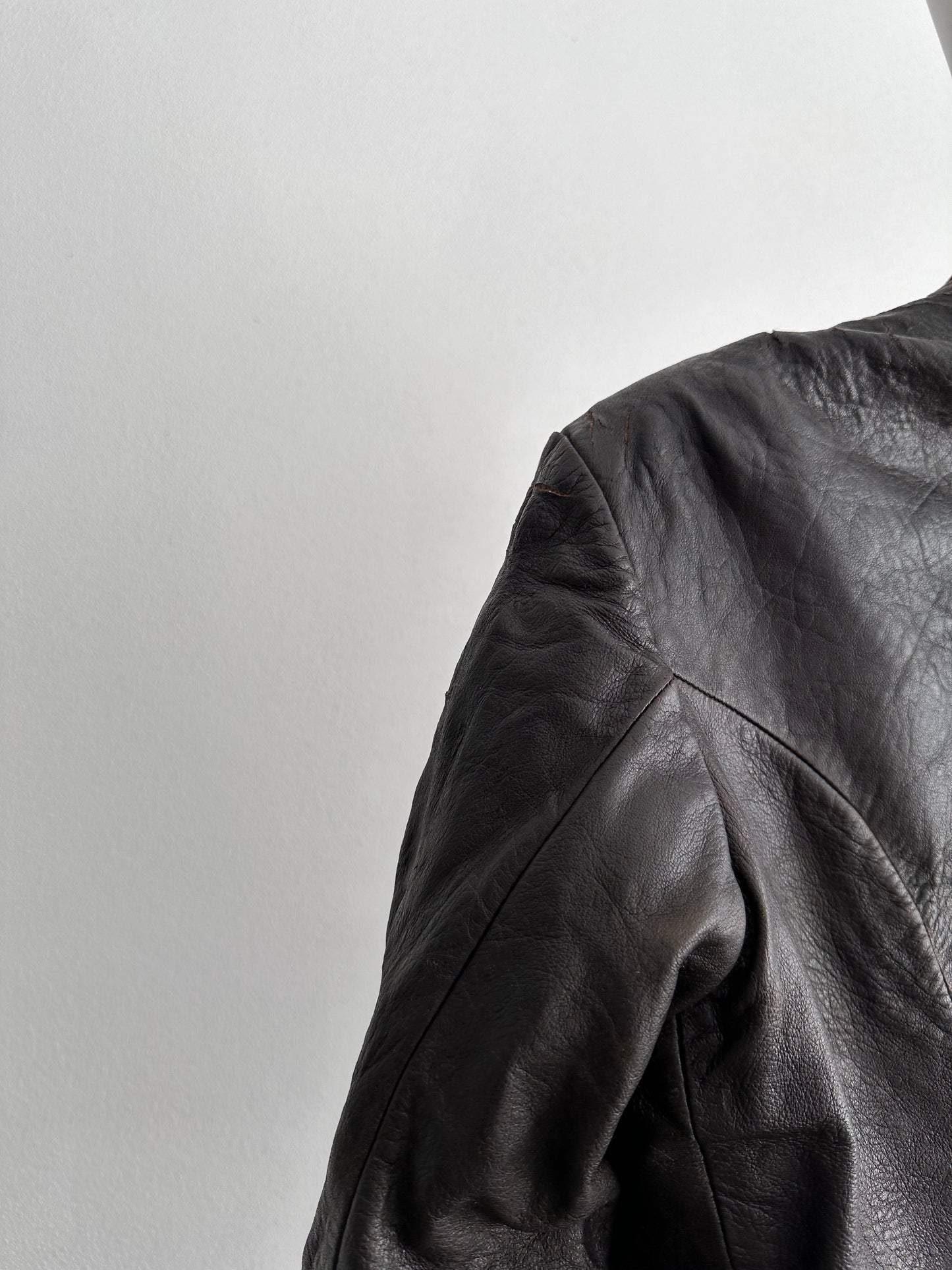 30s Motorcycle leather jkt