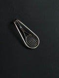 sterling silver tennis racket clip