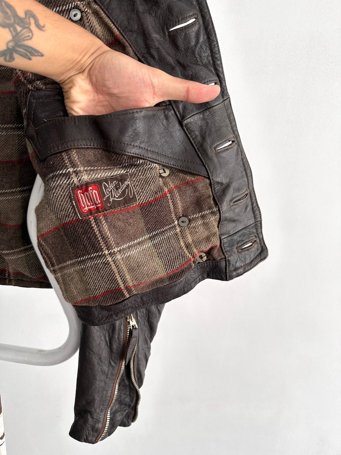 30s Motorcycle leather jkt