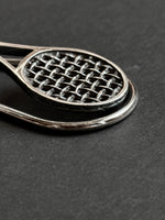 sterling silver tennis racket clip