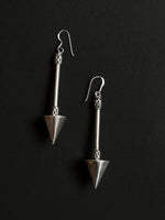 German silver corn earrings