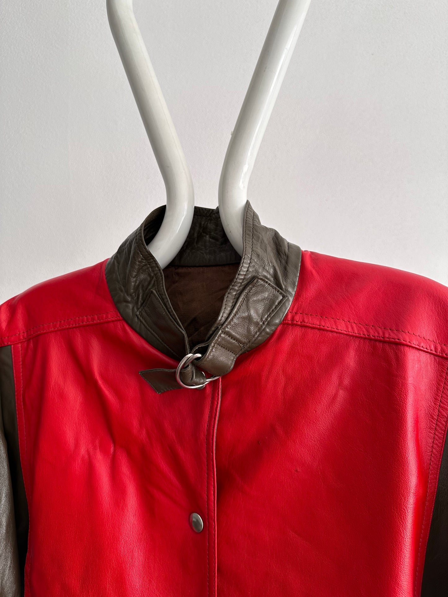 80s 2tone leather jkt