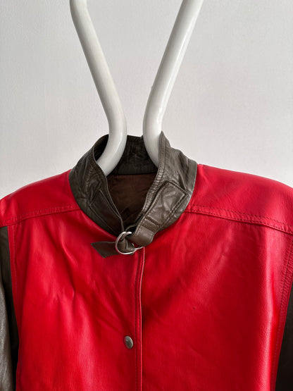 80s 2tone leather jkt