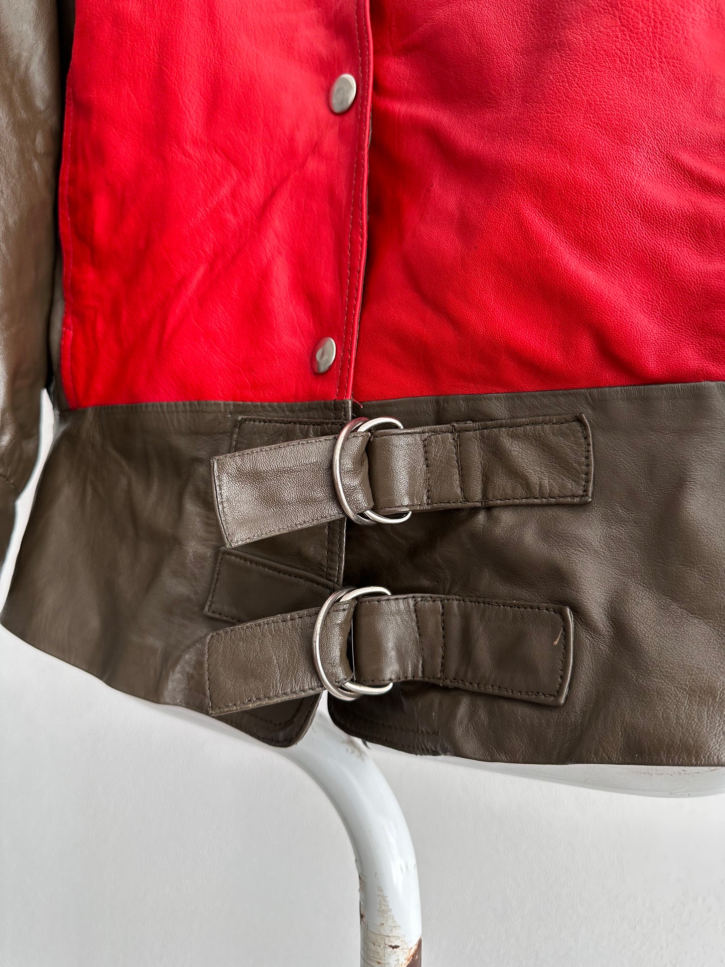 80s 2tone leather jkt