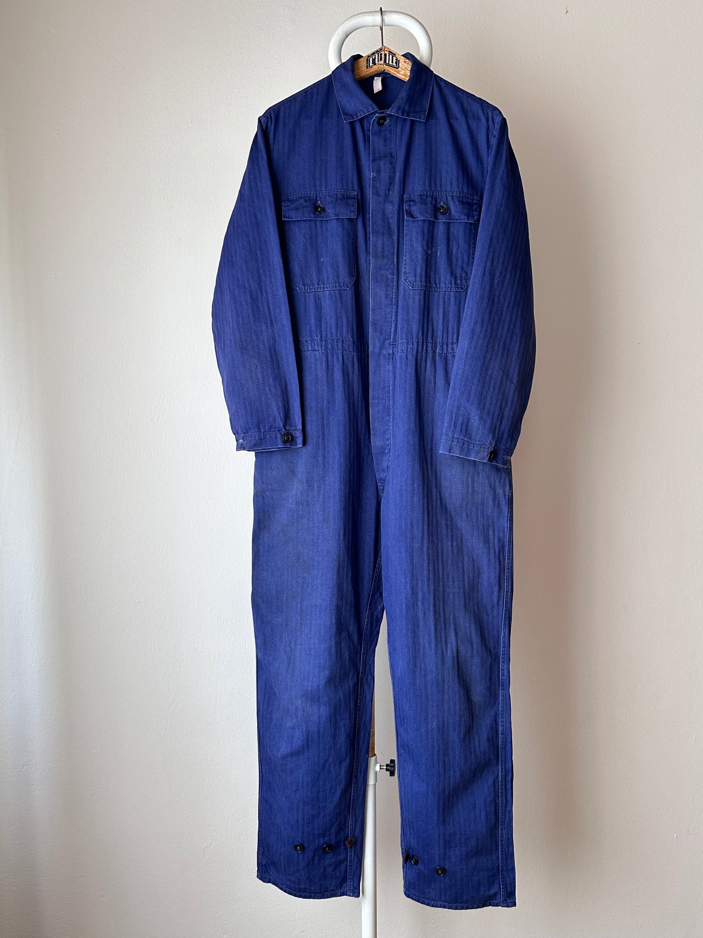 German work herringbone jumpsuit