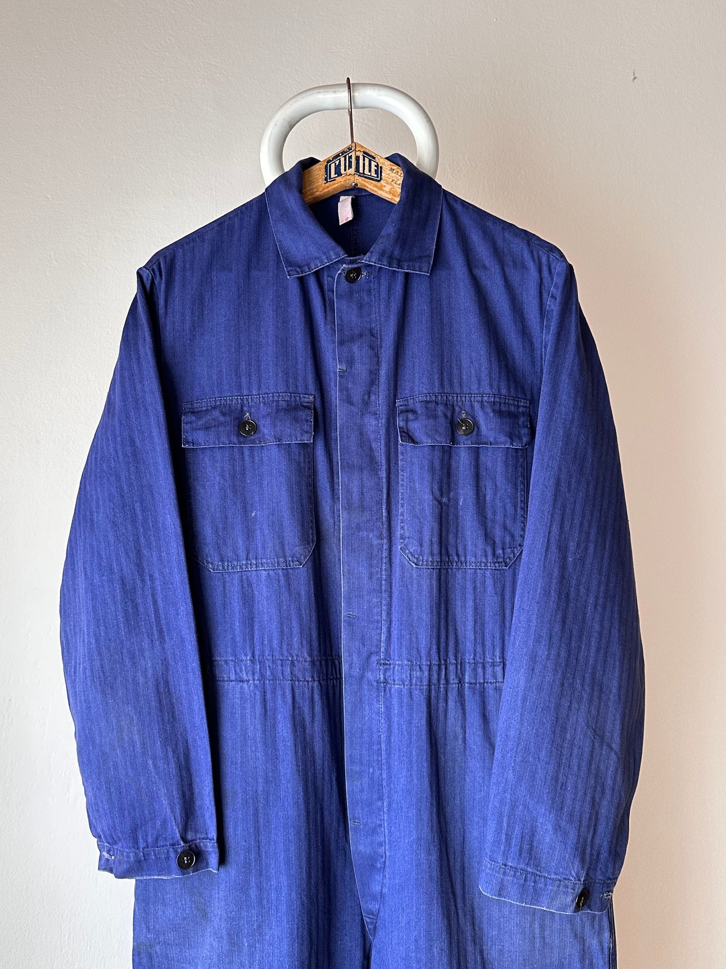 German work herringbone jumpsuit