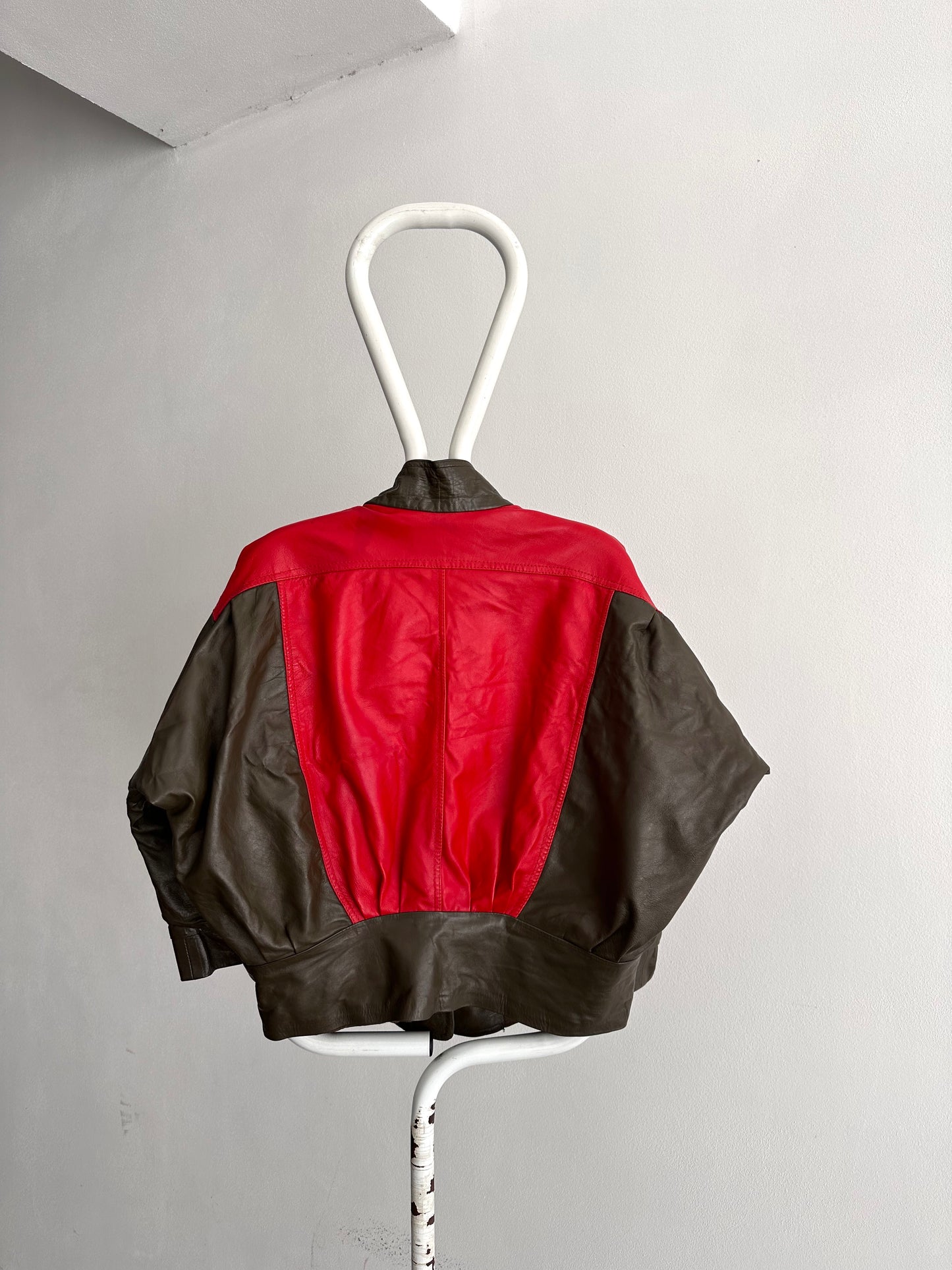 80s 2tone leather jkt