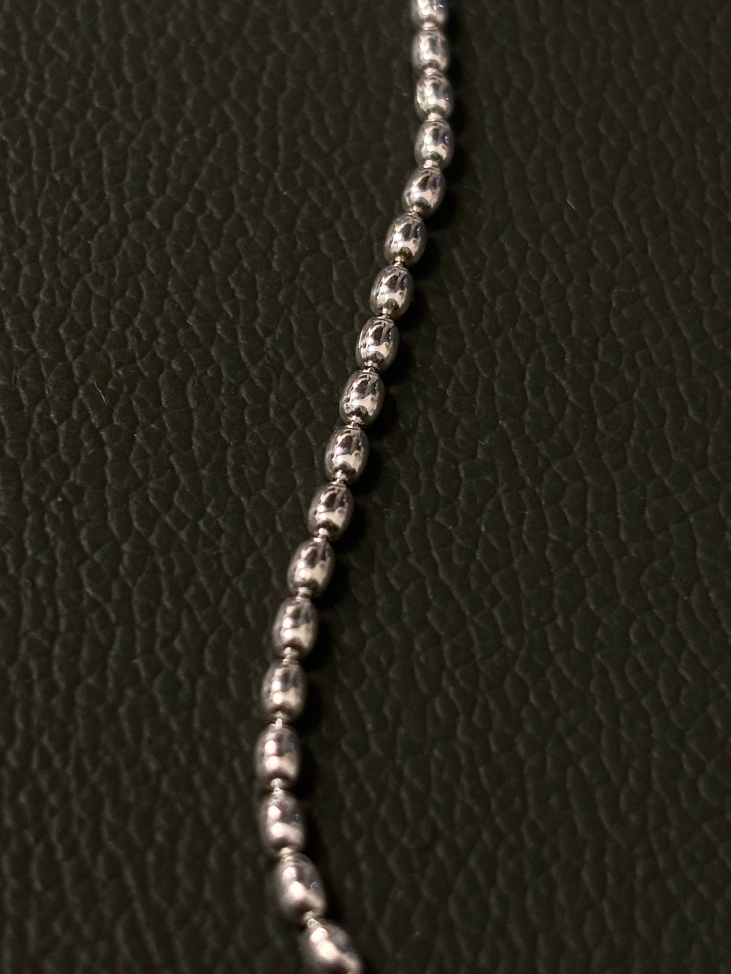 Italy 925 tiny chain necklace - beans