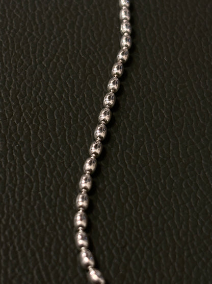 Italy 925 tiny chain necklace - beans