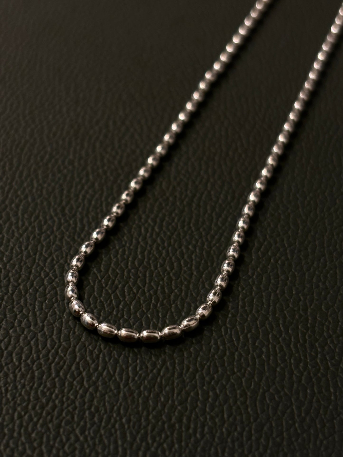 Italy 925 tiny chain necklace - beans