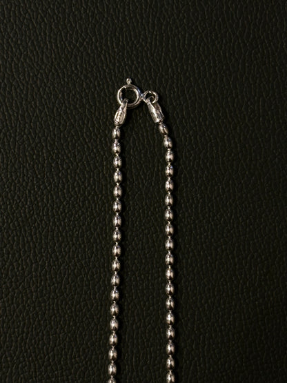 Italy 925 tiny chain necklace - beans