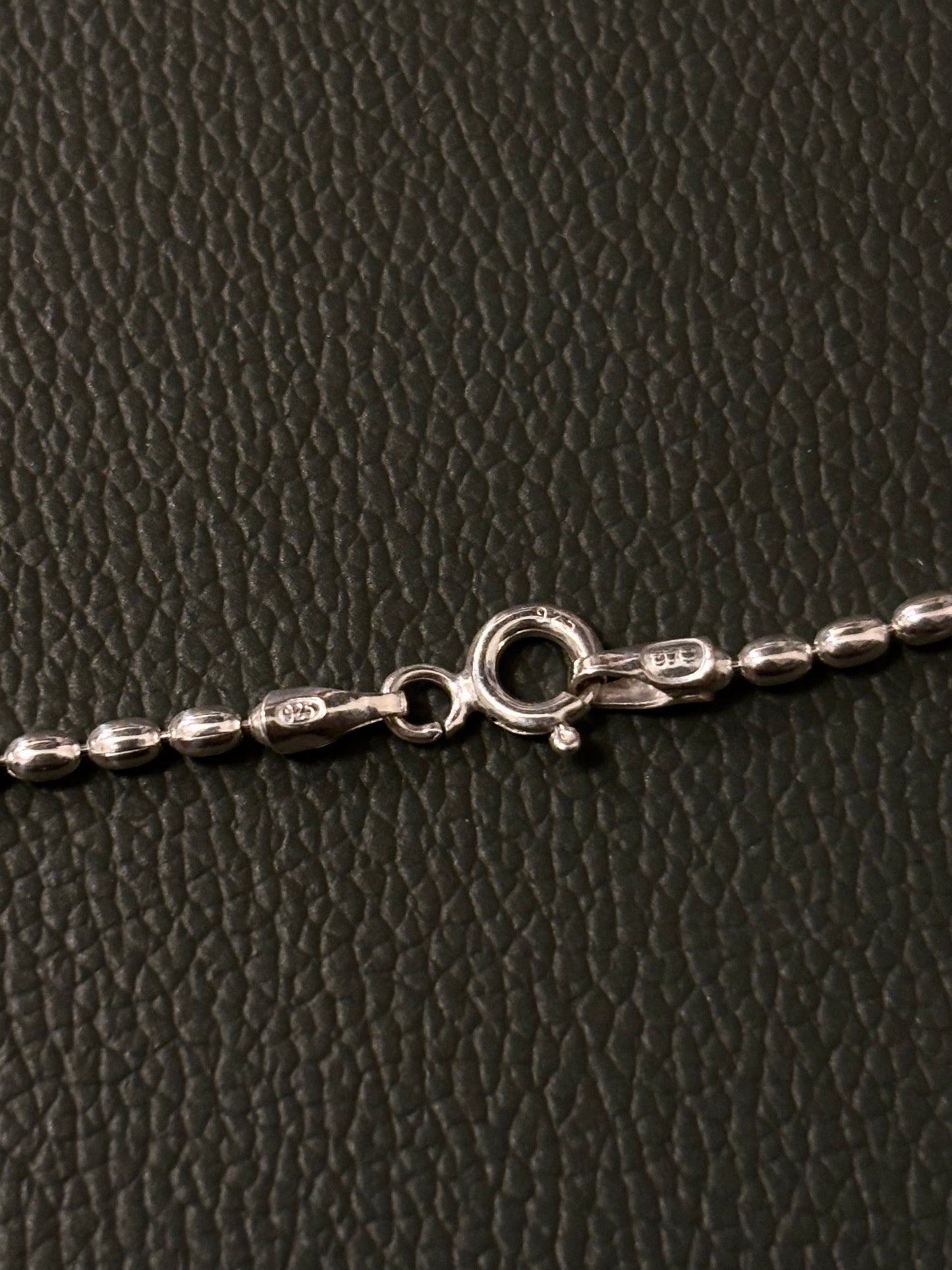 Italy 925 tiny chain necklace - beans