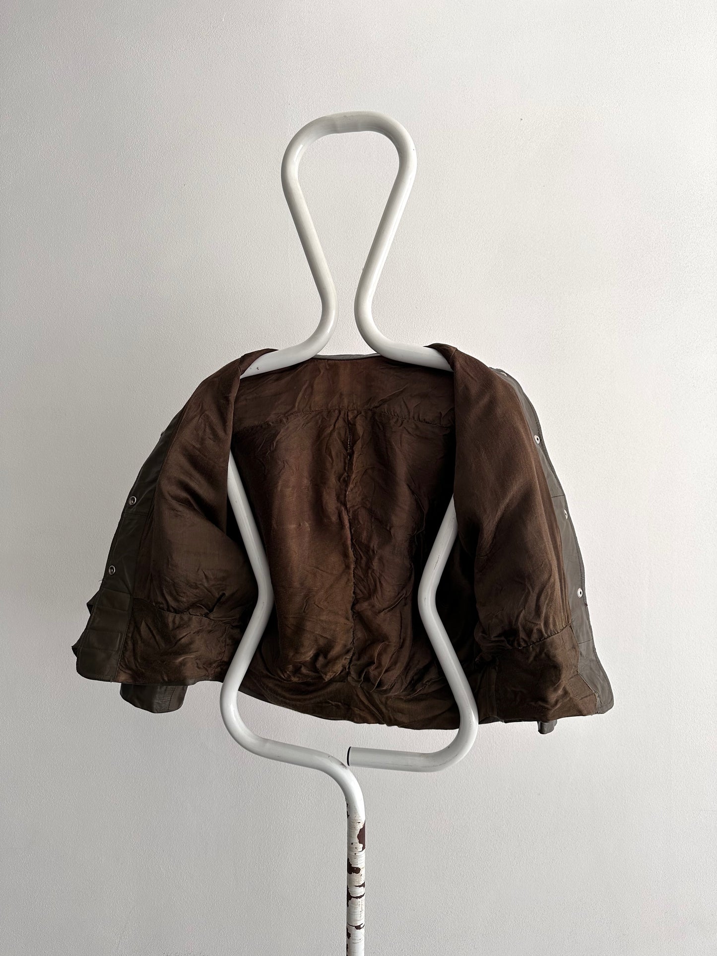 80s 2tone leather jkt