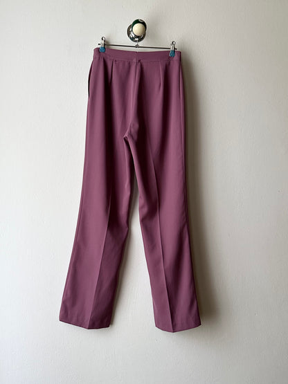 Purple smoke wrinkleless trouser